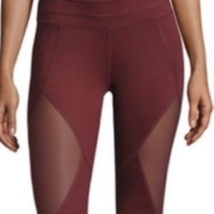 Varley Walnut Mesh-Panel Sport Tights